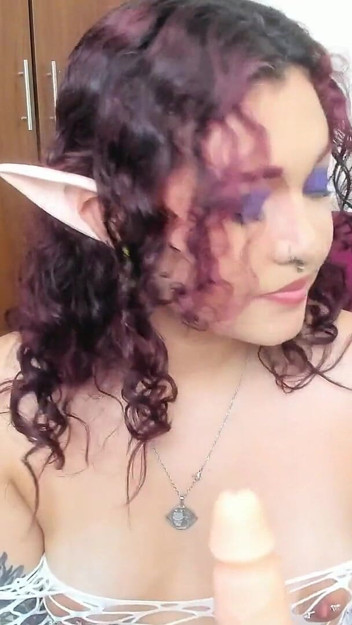 Sexy Latina Model Elf Masturbation and Control Toy