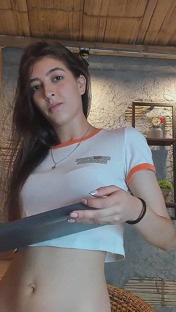 She Has a Perfect Body and Small Breasts, and She Always Wants to Get Fucked and Have Cum Inside Her Vagina.